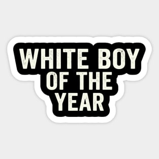 White Boy Of The Year Sticker